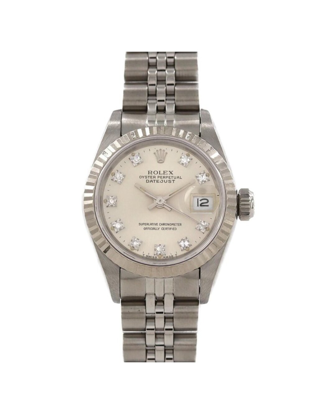 Rolex Datejust Stainless Steel White Gold Automatic